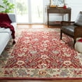 thumbnail image 1 of SAFAVIEH Chelsea Henrietta Floral Wool Area Rug, Red/Ivory, 3'9" x 5'9", 1 of 11