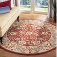 thumbnail image 1 of Safavieh Chelsea Henrietta Oriental Area Rug, Red/Ivory, 4' x 4' Round, 1 of 13