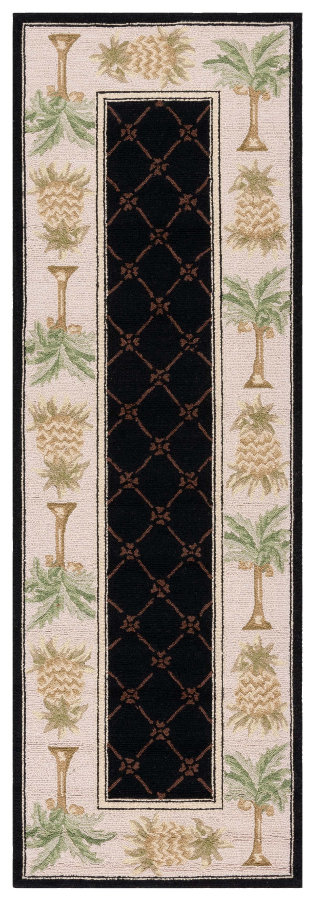 Pineapple Rug Wool SAFAVIEH Chelsea Imani Palm Tree Pineapple Lovers Wool Runner Rug ...