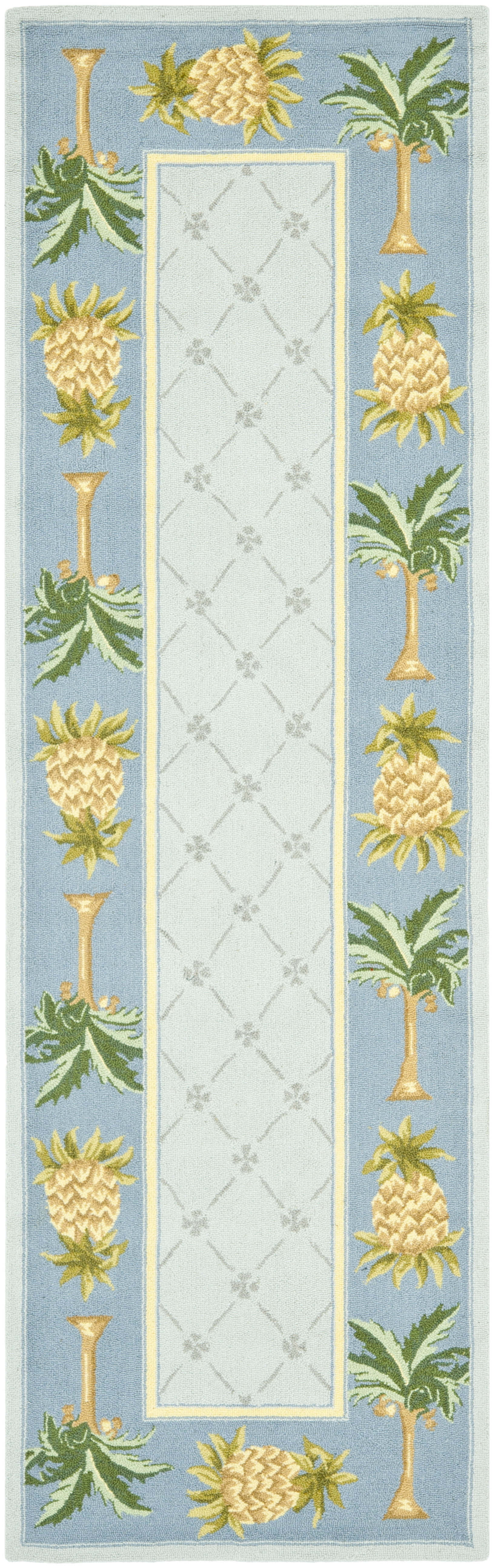 Pineapple Rug Wool SAFAVIEH Chelsea Imani Palm Tree Pineapple Lovers Wool Runner Rug ...