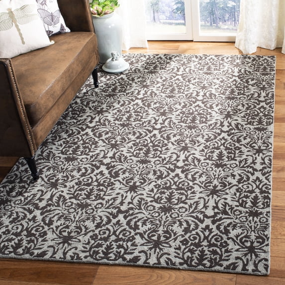Safavieh Chelsea Jackalyn Geometric Area Rug, Sage/Chocolate, 9' x 12'