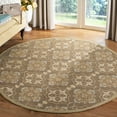 thumbnail image 1 of Safavieh Chelsea Jamison Bordered Area Rug, Brown/Green, 5'6" x 5'6" Round, 1 of 8