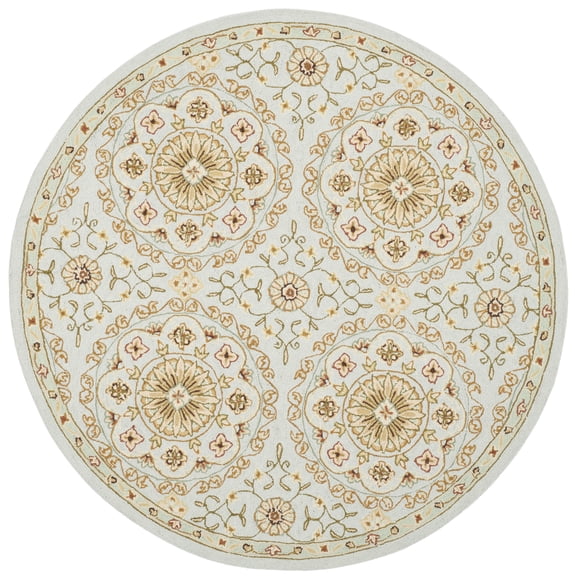 Safavieh Chelsea Janella Bordered Area Rug, Teal/Green, 8' x 8' Round