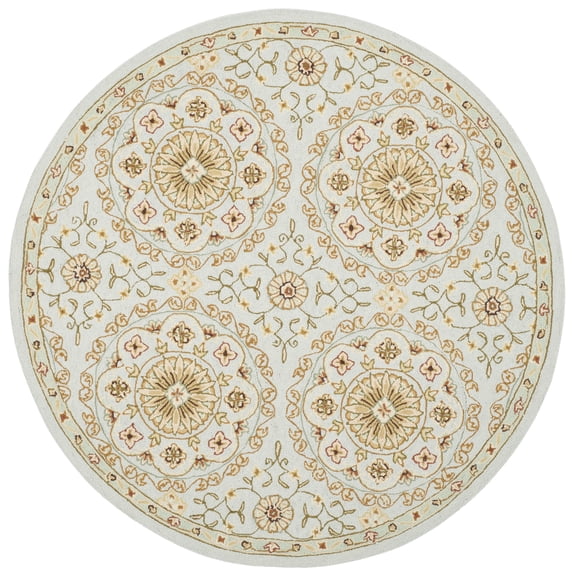 Safavieh Chelsea Janella Bordered Area Rug, Teal/Green, 8' x 8' Round