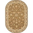 thumbnail image 1 of SAFAVIEH Chelsea Kaeden Floral Wool Area Rug, Brown/Ivory, 4'6" x 6'6" Oval, 1 of 4