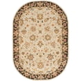 thumbnail image 1 of Safavieh Chelsea Neal Bordered Area Rug, Light Blue/Black, 4'6" x 6'6" Oval, 1 of 5