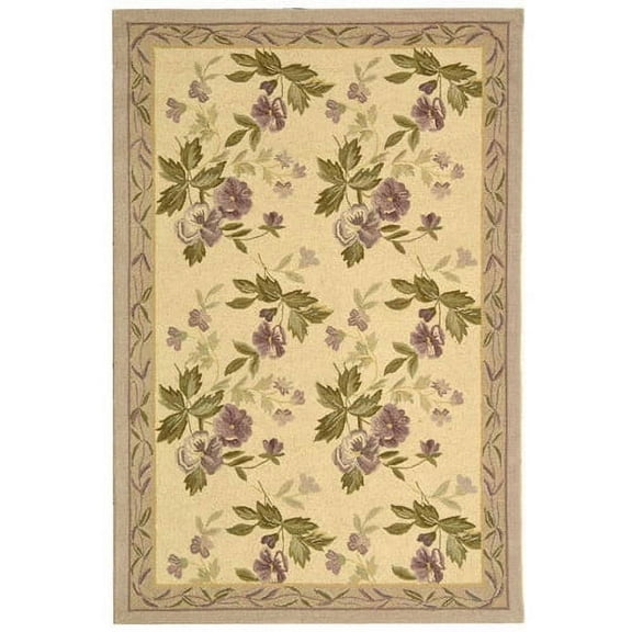 SAFAVIEH Chelsea Kameron Floral Wool Area Rug, Ivory, 2'9" x 4'9"