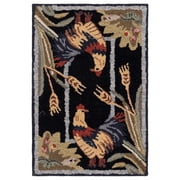 Safavieh Chelsea Lanford Animal Wool Area Rug, Black, 2'6" x 4'