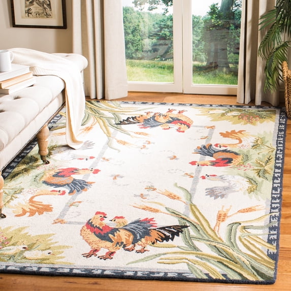 Safavieh Chelsea Lanford Animal Wool Area Rug, Ivory, 5'3" x 8'3"