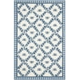 thumbnail image 1 of SAFAVIEH Chelsea Lara Bordered Wool Area Rug, Ivory/Blue, 3'9" x 5'9", 1 of 8