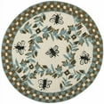 thumbnail image 1 of SAFAVIEH Chelsea Lara Floral Wool Area Rug, Ivory/Blue, 5'6" x 5'6" Round, 1 of 10