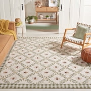 Safavieh Chelsea Lara Bordered Wool Area Rug, Ivory/Green, 9' x 12'