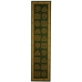 thumbnail image 1 of SAFAVIEH Chelsea Lucetta Abstract Geometric Wool Runner Rug, Green, 2'6" x 10', 1 of 4