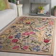 thumbnail image 1 of Safavieh Chelsea Mabelle Floral Wool Area Rug, Beige/Pink, 5'3" x 8'3", 1 of 10