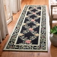 thumbnail image 1 of Safavieh Chelsea Makayla Bordered Runner Rug, Black, 2'6" x 10', 1 of 13