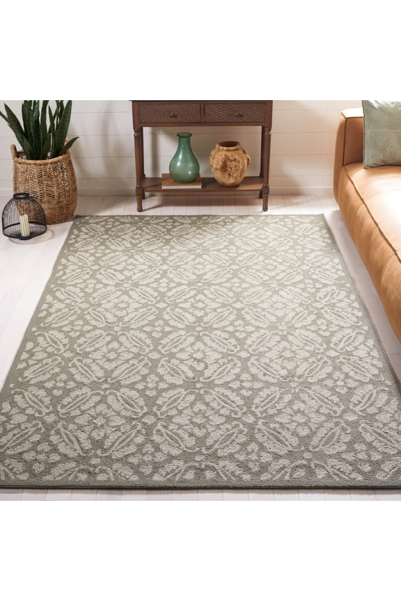 Chelsea Margery Geometric Area Rug, Sage, 2'6" x 4'