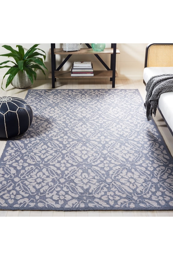 Chelsea Margery Geometric Area Rug, Blue, 6' x 9'