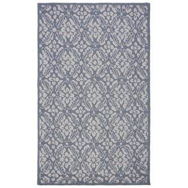 SAFAVIEH Chelsea Margery Geometric Wool Area Rug, Blue, 8'9" x 11'9"