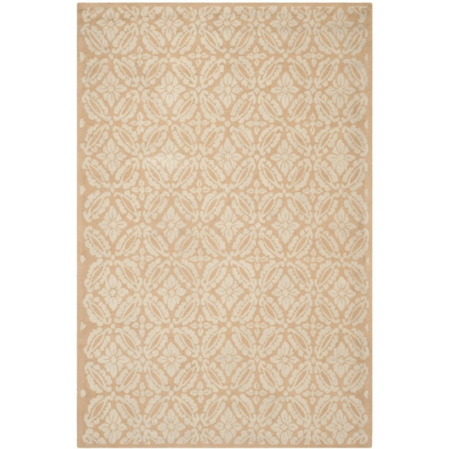 SAFAVIEH Chelsea Margery Geometric Wool Area Rug, Blush, 3'9" x 5'9"