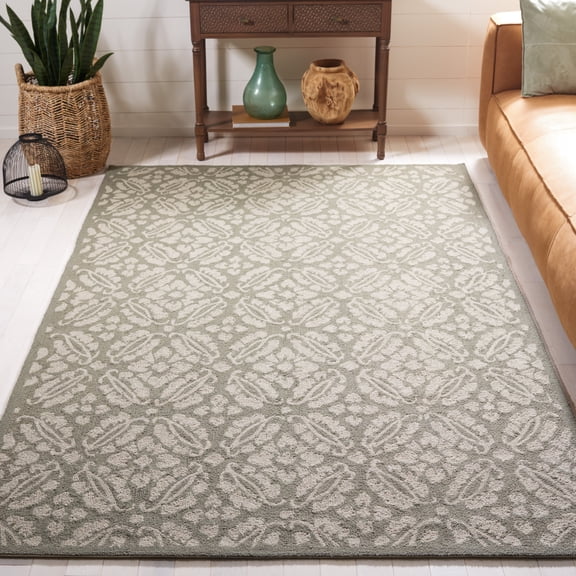 Safavieh Chelsea Margery Geometric Area Rug, Sage, 5'3" x 8'3"
