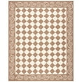 thumbnail image 1 of SAFAVIEH Chelsea Marilou Checkered Wool Area Rug, Brown/Ivory, 1'8" x 2'6", 1 of 8