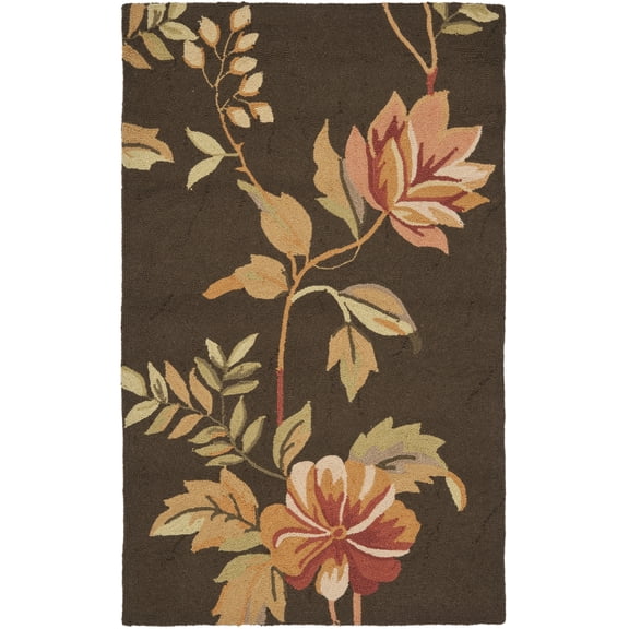Safavieh Chelsea Maximillian Floral Area Rug, Brown/Multi, 5'3" x 8'3"