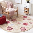 thumbnail image 1 of Safavieh Chelsea Mattese Floral Area Rug, Ivory/Green, 5'6" x 5'6" Round, 1 of 11