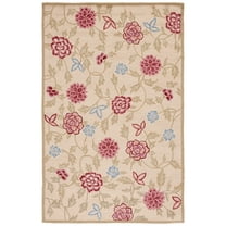 SAFAVIEH Chelsea Mattese Floral Area Rug, Ivory/Green, 8' x 10'