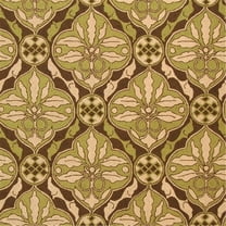 SAFAVIEH Chelsea Meridith Floral Wool Area Rug, Brown/Green, 7'9" x 9'9"