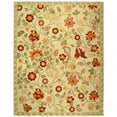 thumbnail image 1 of SAFAVIEH Chelsea Milton Floral Wool Area Rug, Ivory/Green, 5'3" x 8'3", 1 of 10