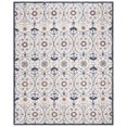 thumbnail image 1 of SAFAVIEH Chelsea Odetta Floral Wool Area Rug, Ivory/Navy, 5'3" x 8'3", 1 of 6