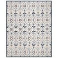 thumbnail image 1 of SAFAVIEH Chelsea Odetta Floral Wool Area Rug, Ivory/Navy, 5'6" x 5'6" Round, 1 of 6