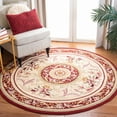 thumbnail image 1 of Safavieh Chelsea Patton Floral Area Rug, Ivory/Burgundy, 3' x 3' Round, 1 of 13