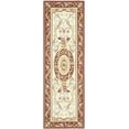thumbnail image 1 of SAFAVIEH Chelsea Patton Floral Wool Runner Rug, Ivory/Burgundy, 2'6" x 12', 1 of 5