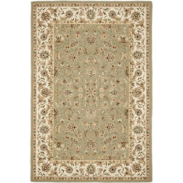 SAFAVIEH Chelsea Raeburn Traditional Wool Area Rug, Sage/Ivory, 3'9" x 5'9"