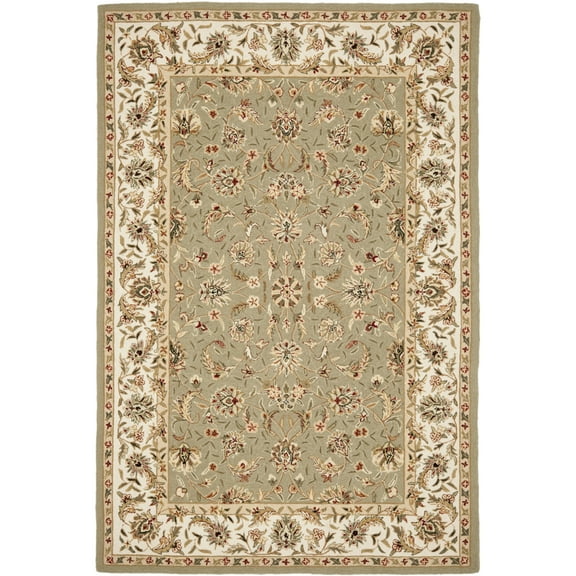 SAFAVIEH Chelsea Raeburn Traditional Wool Area Rug, Sage/Ivory, 3'9" x 5'9"