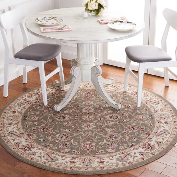 Safavieh Chelsea Raeburn Oriental Area Rug, Taupe/Ivory, 3' x 3' Round