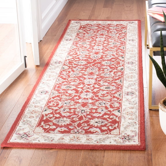 Safavieh Chelsea Raeburn Oriental Runner Rug, Burgundy/Ivory, 3' x 10'