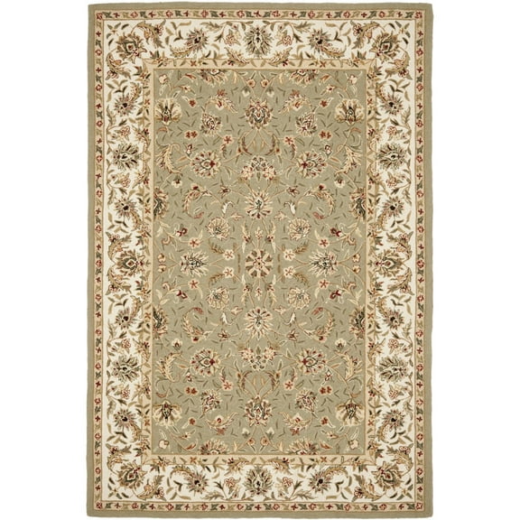 SAFAVIEH Chelsea Raeburn Traditional Wool Runner Rug, Sage/Ivory, 2'6" x 10'