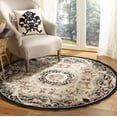 thumbnail image 1 of Safavieh Chelsea Samara Geometric Wool Area Rug, Black, 5'6" x 5'6" Round, 1 of 10