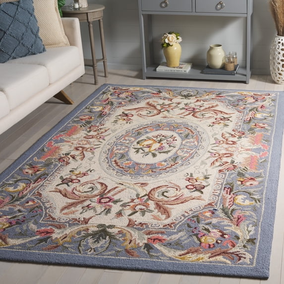 Safavieh Chelsea Samara Geometric Wool Area Rug, Blue, 2'6" x 4'