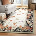 thumbnail image 1 of Safavieh Chelsea Shelton Novelty Wool Area Rug, Ivory/Black, 3'9" x 5'9", 1 of 12