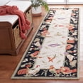 thumbnail image 1 of Safavieh Chelsea Shelton Novelty Wool Runner Rug, Ivory/Black, 2'6" x 10', 1 of 12