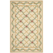 SAFAVIEH Chelsea Thane Floral Wool Area Rug, Ivory, 2'9" x 4'9"