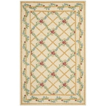SAFAVIEH Chelsea Thane Floral Wool Runner Rug, Ivory, 2'6" x 12'