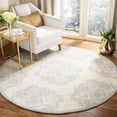 thumbnail image 1 of Safavieh Chelsea Vianne Geometric Area Rug, Ivory/Blue, 7'6" x 9'6" Oval, 1 of 10