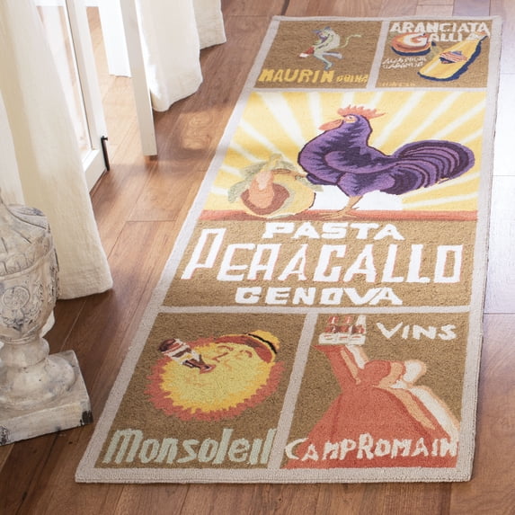 Safavieh Chelsea Vintage Geometric Runner Rug, Mocha, 2'6" x 12'