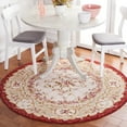 thumbnail image 1 of Safavieh Chelsea Zoja Geometric Area Rug, Ivory/Burgundy, 8' x 8' Round, 1 of 11