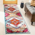 thumbnail image 1 of SAFAVIEH Cherokee Thane Southwestern Runner Rug, Light Blue/Fuchsia, 2'3" x 8', 1 of 8