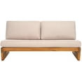 thumbnail image 1 of SAFAVIEH Chester Acacia Wood Outdoor Sofa, Natural/Light Grey, 1 of 11